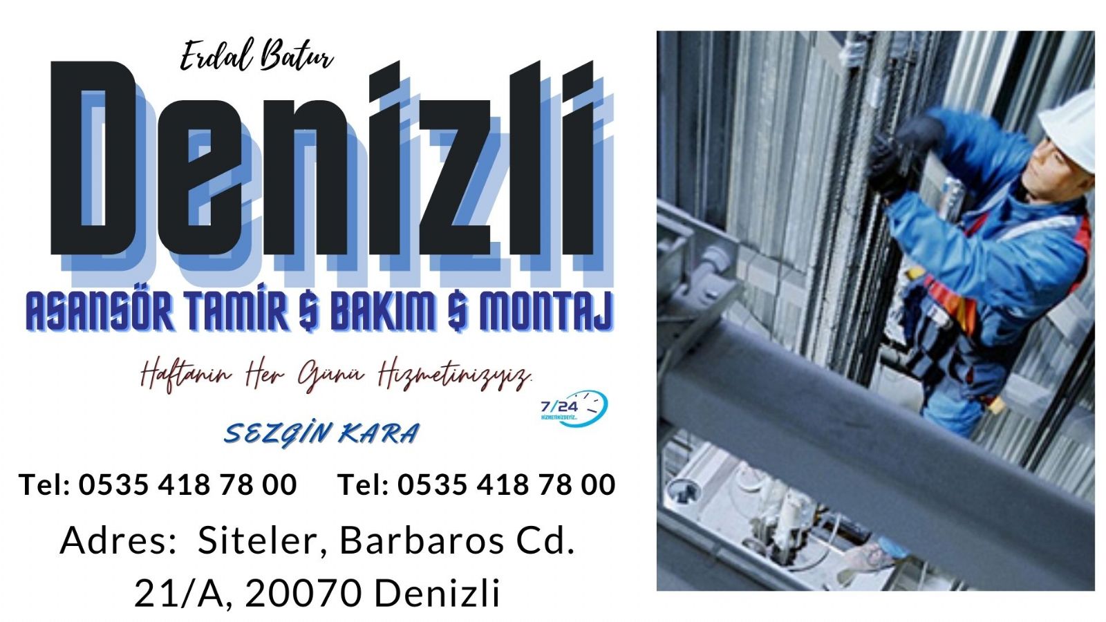 DENİZLİ ASANSÖR ONARIM BAKIM SERVİSİ